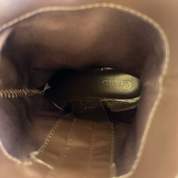 Chaps Ralph Lauren Gari Boots Womens Size 8.5 B Dark Brown Classic‎ Bootie - Picture 7 of 10